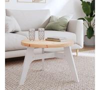 vidaXL Dessus de table rond Ø60x3 cm bois de pin massif Marron