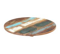 Tafelblad rond 25-27 mm 70 cm massief gerecycled hout286039