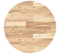 vidaXL Plateau de table Rond Ø70x2 cm Bois massif Acacia