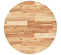 vidaXL Dessus de table rond Ø70x4 cm – Bois massif d'acacia – Marron