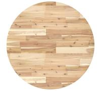 vidaXL Dessus de table rond Ø80 x 2 cm bois massif d'acacia marron