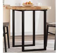 vidaXL Dessus de table rond Ø80x4 cm bois massif d'acacia