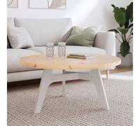 vidaXL Dessus de table rond Ø90x3 cm bois de pin massif Marron