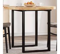 vidaXL Dessus de table rond Ø90x4 cm Bois massif d'acacia Marron