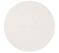 vidaXL Dessus de table rond blanc Ø40x3 cm en pin massif