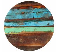 vidaXL Dessus de Table Rond de Rechange pour Table Basse 60 cm 25-27 mm en Bois de Récupération Solide
