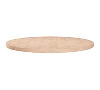 vidaXL Dessus de Table Rond Remplacement Rechange Ø70x2,5 cm Bois de Chêne Massif Non Traité