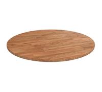 vidaXL Dessus de table rond Marron clair Ø40x1,5 cm Bois chêne traité 342959