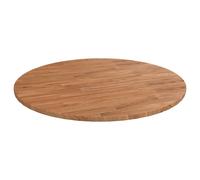 Vidaxl Dessus De Table Rond Marron Clair Ø70x1,5 Cm Bois Chêne Traité Multicolore