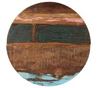 Vidaxl Dessus De Table Rond 70 Cm 25-27 Mm Bois De Récupération Solide Marron