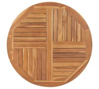 Dessus De Table Bois De Teck Solide Rond 2,5 Cm 90 Cm