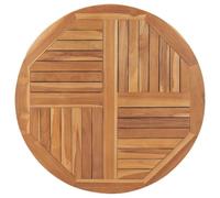Dessus De Table Bois De Teck Solide Rond 2,5 Cm 90 Cm