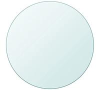 vidaXL Dessus de Table Ronde Verre Trempé 900 mm Plateau de Table Meuble