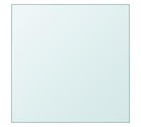 345070 vidaXL Dessus de table Transparent 30x30 cm Verre trempé