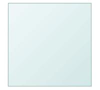 vidaXL Dessus de table 345070 Verre trempé transparent 30x30 cm