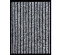 Vidaxl Paillasson Rayé Gris 40x60 Cm