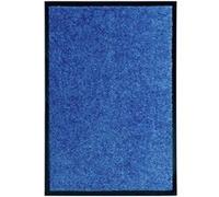 vidaXL Paillasson lavable Tapis d'entrée antidérapant intérieur et extérieur bleu 40x60 cm