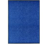 vidaXL Paillasson lavable Bleu 90 x 120 cm