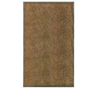 Paillasson Lavable Tapis de Couloir Paillasson d'Entrée Tapis de Porte Tapis de Bienvenue Intérieur Extérieur Antidérapant Marron 90x150 cm