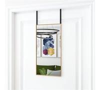 Deurspiegel 30x60 cm glas en aluminium goudkleurig327412