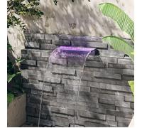 vidaXL Déversoir pour cascade avec LED RVB Acrylique 45 cm
