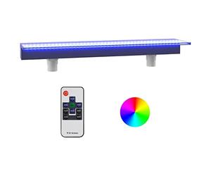 vidaXL Déversoir pour Cascade avec LED RVB Acrylique 108 cm