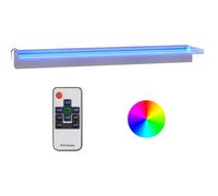 vidaXL Déversoir pour cascade avec LED RVB Inox 90 cm