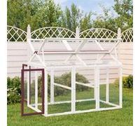 Vidaxl Enclos Animaux Moka 141x94x104 Cm Bois Massif De Pin