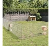 Enclos pour Animaux en Liberté 6 Panneaux Cage Terrasse Fer Galvanisé vidaXL