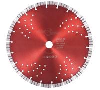 vidaXL Disque de coupe diamanté avec turbo et trous Acier 300 mm