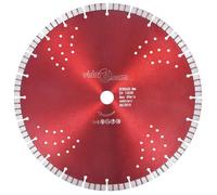 vidaXL Disque de coupe diamanté avec turbo et trous Acier 350 mm 143236