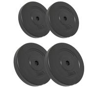 vidaXL Disques d'haltères 4 pcs. 30 kg ciment