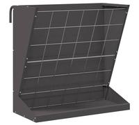 vidaXL Distributeur de Foin Noir 71 x 33 x 70 cm Acier Laminé à Froid