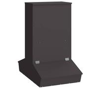 vidaXL Distributeur de porcs Noir 55 x 51 x 91,5 cm