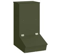 vidaXL Distributeur de porcs Vert olive 55 x 51 x 91,5 cm
