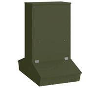 vidaXL Distributeur de porcs Vert olive 55 x 51 x 91,5 cm