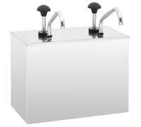 vidaXL Distributeur de sauces Acier inoxydable 2 x 3,5 L