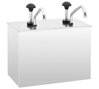 vidaXL Distributeur de sauces Acier Inoxydable 2 x 3,5 L