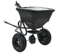 Distributeur de sel remorqué PVC et acier 125 x 74 x 79 cm 45 L