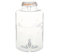 vidaXL Distributeur d'Eau avec Robinet Distributeur de Bière Distributeur de Boisson Distributeur de Jus Cuisine Bar Verre XXL 8 L