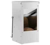 vidaXL Distributeur pour Lapins Argent 12,5 x 12,5 x 25 cm, Un Guide, Rectangulaire, Autres Formes de Design, y Compris carrés, Triangles, octogones et Plus de Figures géométriques