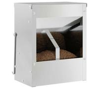 vidaXL Mangeoire pour lapins argentée – acier galvanisé – 20 x 12,5 x 25 cm – 3 kg