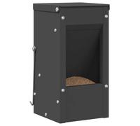 Vidaxl Distributeur Pour Lapins Noir 12,5 X 12,5 X 25 Cm
