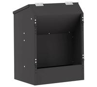 vidaXL Distributeur pour Lapins Noir 64.5 x 25.5 x 45.5 cm, Jardin et terrasse, Design Moderne, Matériaux durables, pour la Vie en Plein air, éléments contemporains Beige