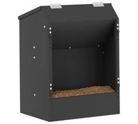 vidaXL Distributeur pour Lapins Noir 64.5 x 25.5 x 45.5 cm, Jardin et terrasse, Design Moderne, Matériaux durables, pour la Vie en Plein air, éléments contemporains Beige