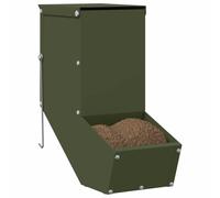vidaXL Distributeur pour Lapins Vert Olive 12,5 x 26 x 28,5 cm, Nourrisseur pour Lapins, Moderne et Robuste, idéal pour Animaux, intérieur et extérieur, Pratique et Fun