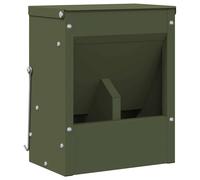 Vidaxl Distributeur Pour Lapins Vert Olive 20 X 12,5 X 25 Cm