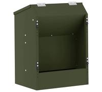 vidaXL Distributeur pour Lapins Vert Olive 64.5 x 25.5 x 45.5 cm, Jardin et terrasse, Design Moderne, Matériaux durables, pour la Vie en Plein air, éléments contemporains Beige
