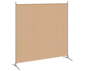 vidaXL Diviseur de pièce à Panneau Unique Beige 175 x 180 cm Tissu, Séparateur Moderne pour Salon, écran décoratif, partition rectangulaire Pliable, Flexible et Pratique