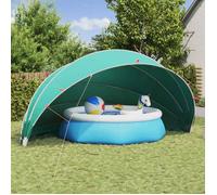 vidaXL Dôme de piscine 592 x 590 x 275 cm Vert Mer 42001132